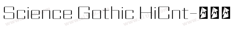 Science Gothic HiCnt字体转换